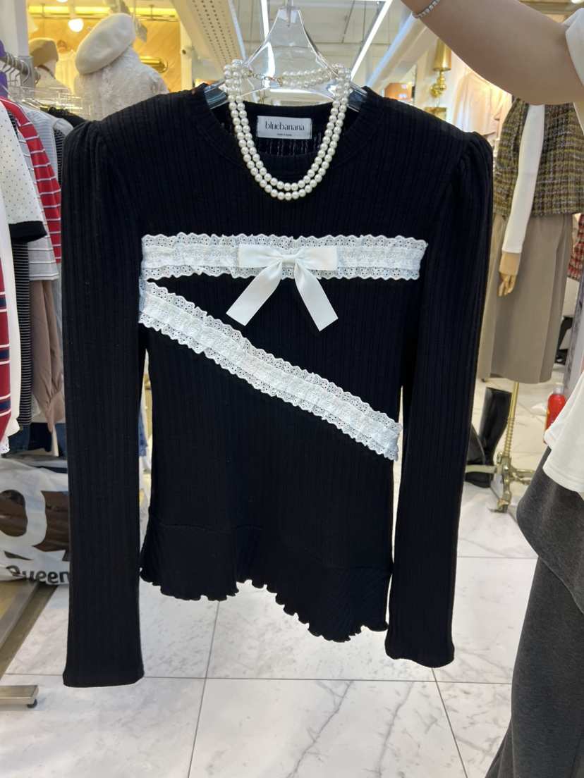 BLUE BANANA東大門直郵㊣女裝新品推薦真品熱賣26春夏長袖T恤BLUE BANANA長袖T恤