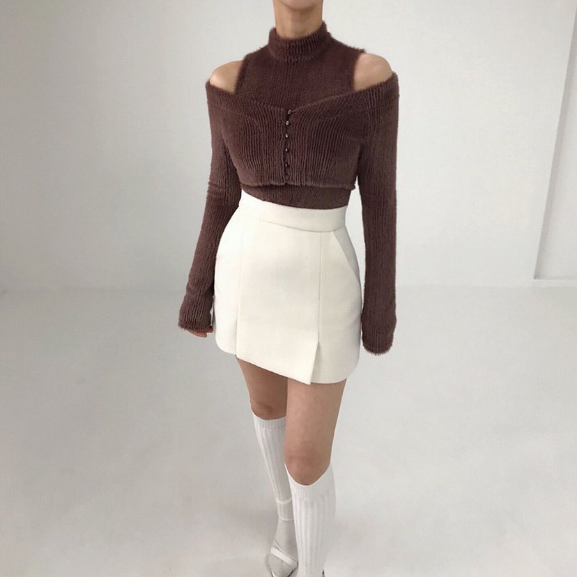 2TWO MOON韓國代購㊣女士新品人氣熱賣時尚26春夏職業針織衫2TWO MOON針織衫