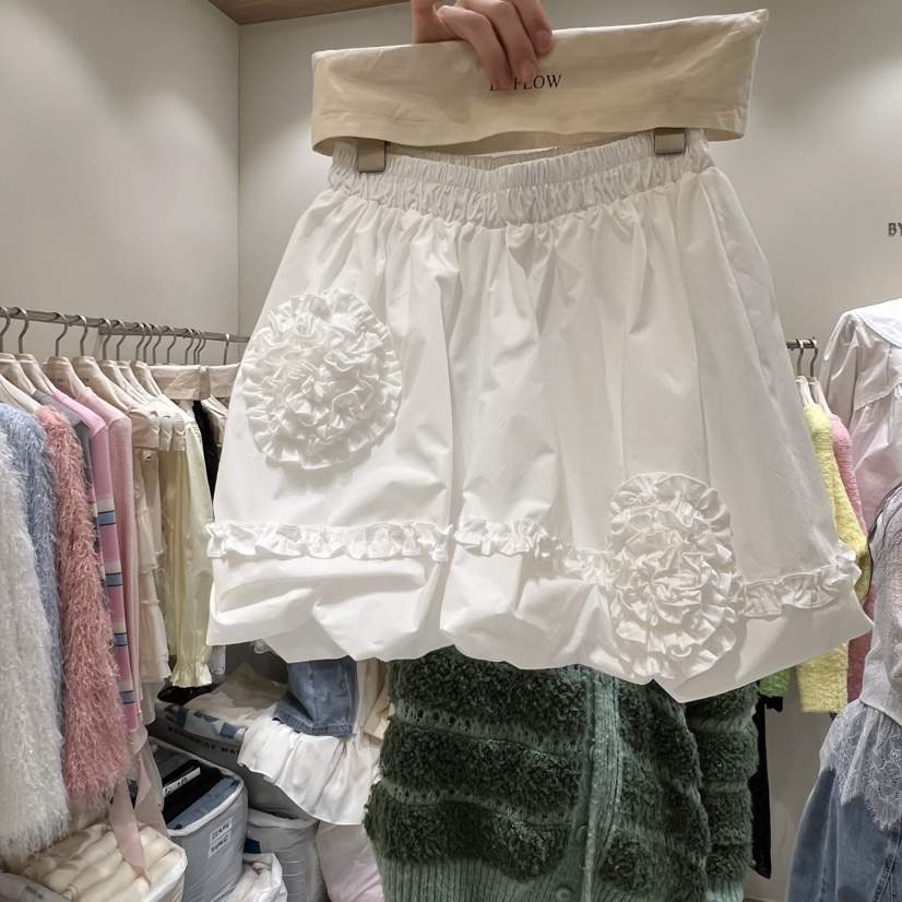 BY FLOW東大門直郵㊣女裝新款職業推薦熱賣休閑短裙刺繡春款BY FLOW短裙