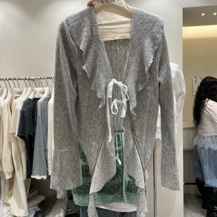 BY FLOW東大門直郵㊣女裝新款真品26春夏熱賣職業針織衫春款BY FLOW針織衫