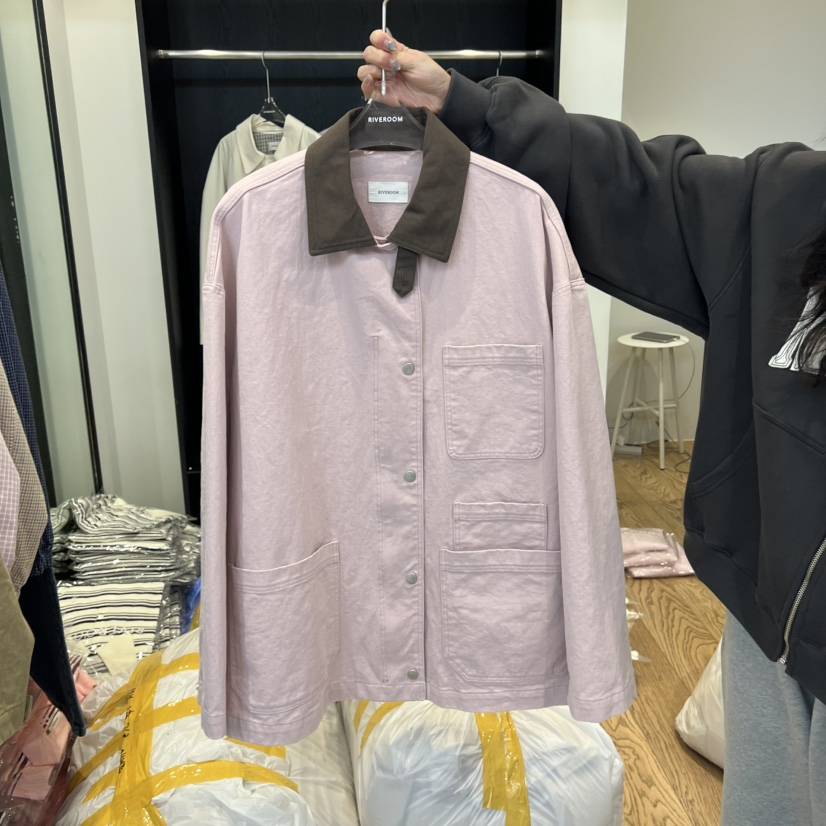 RIVEROOM㊣東大門實拍女士新品熱賣職業時尚夾克水洗春款棉RIVEROOM夾克