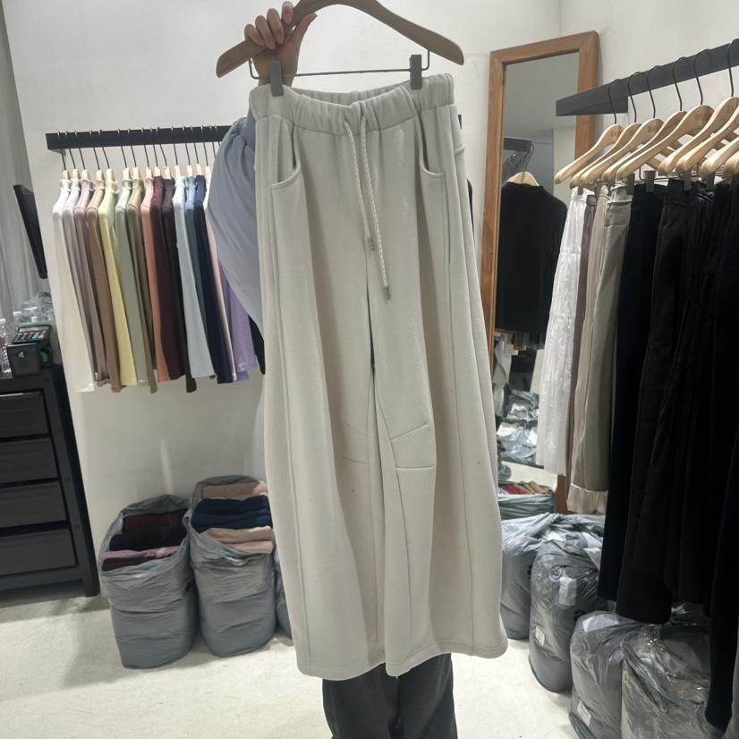 OHAO韓國代購㊣女士新款職業推薦時尚熱賣休閑人氣休閑褲加絨OHAO/HA MONG休閑褲