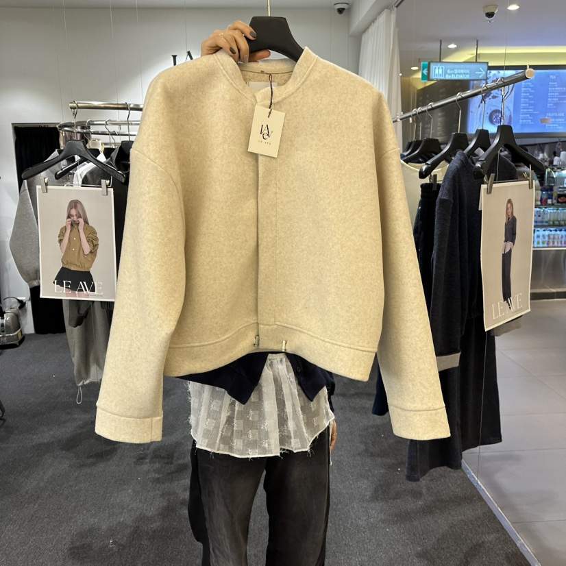 LE AVE韓國直郵㊣女裝新品職業真品推薦時尚休閑夾克不含披肩LE AVE夾克