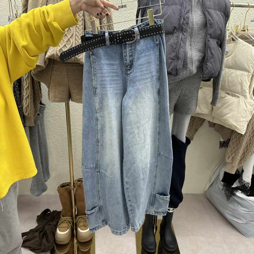 DRAWING韓國直郵㊣女士新款26春夏真品職業推薦時尚牛仔褲春款DRAWING牛仔褲