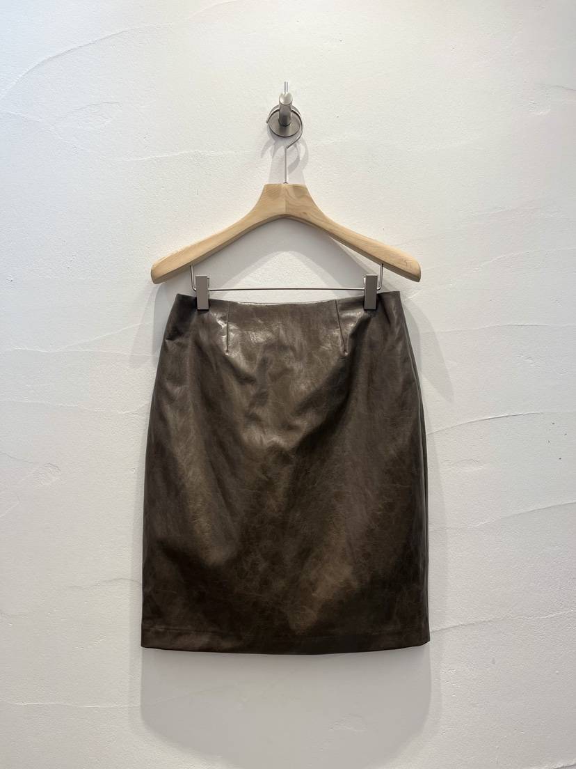 BROWN PAPER-S韓國直郵㊣女士新品時尚半身裙中短裙皮革春款BROWN PAPER-S半身裙/中短裙