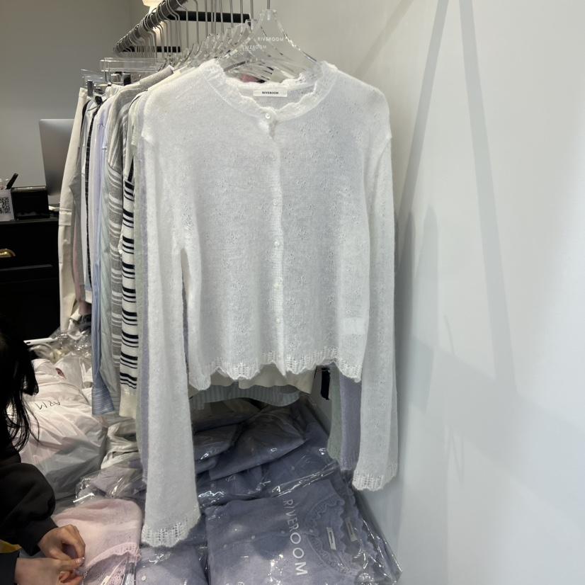 RIVEROOM韓國直郵㊣女士新品推薦時尚針織衫羊毛衫春款柔軟RIVEROOM針織衫
