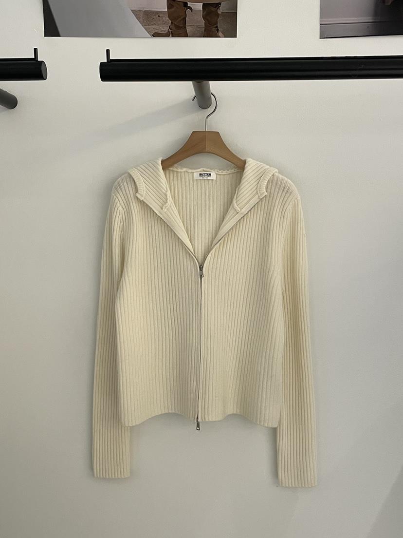 BUTTER-P東大門直郵㊣女士新品26春夏休閑針織衫羊毛針織拉鏈BUTTER-P針織衫