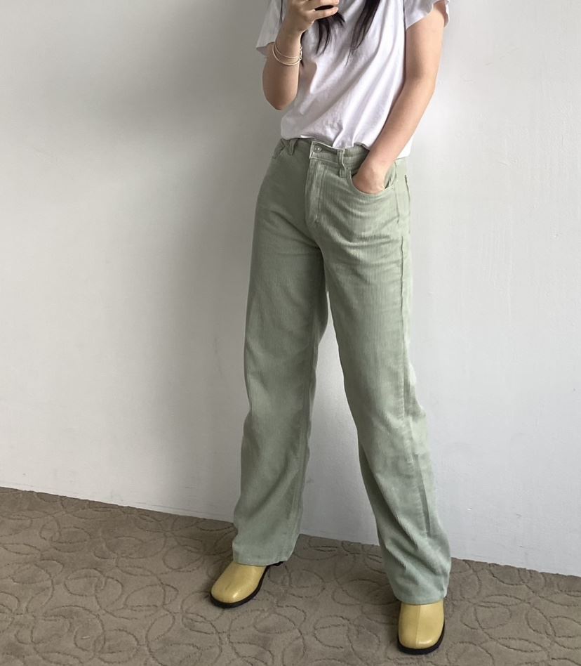 NOPROBLEM韓國代購㊣女士新品休閑真品推薦休閑褲Sale燈心絨NOPROBLEM休閑褲