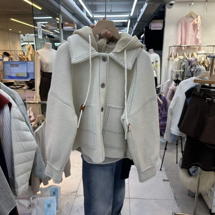 FLYFLY/LULULALLA/LIVE韓國代購㊣女裝新品26春夏夾克帽子可拆卸FLYFLY/LULULALLA/LIVE夾克