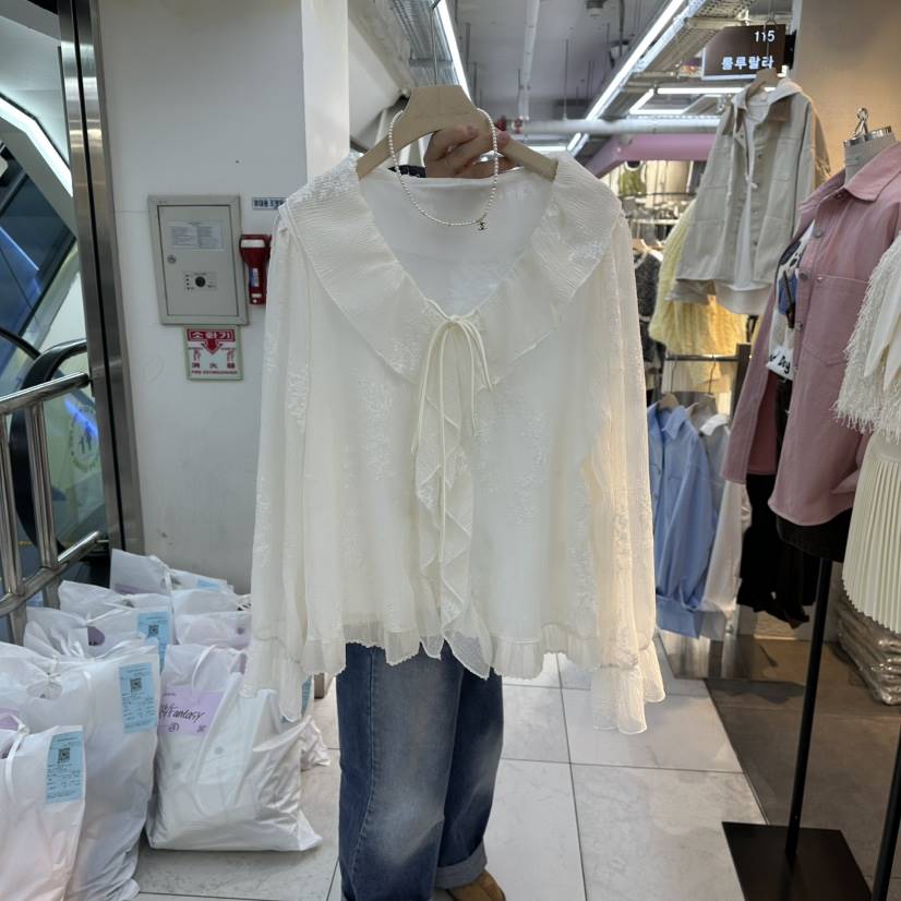 FLYFLY/LULULALLA/LIVE㊣東大門代購女裝新品人氣襯衫蕾絲衫FLYFLY/LULULALLA/LIVE襯衫/蕾絲衫