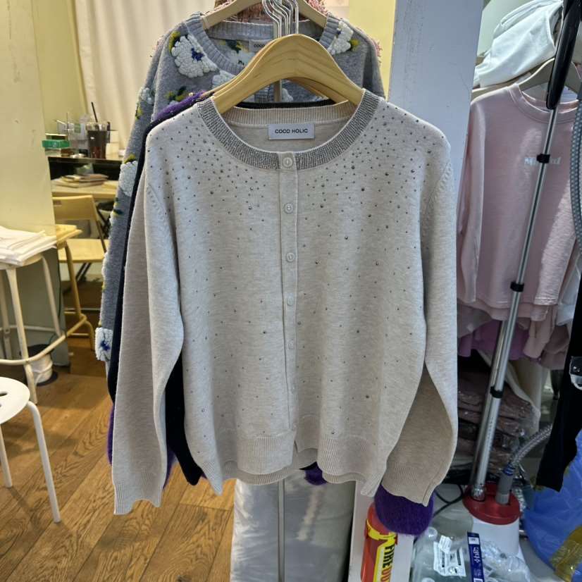 COCO HOLIC韓國直郵㊣女士新款熱賣休閑人氣真品職業針織衫COCO HOLIC針織衫