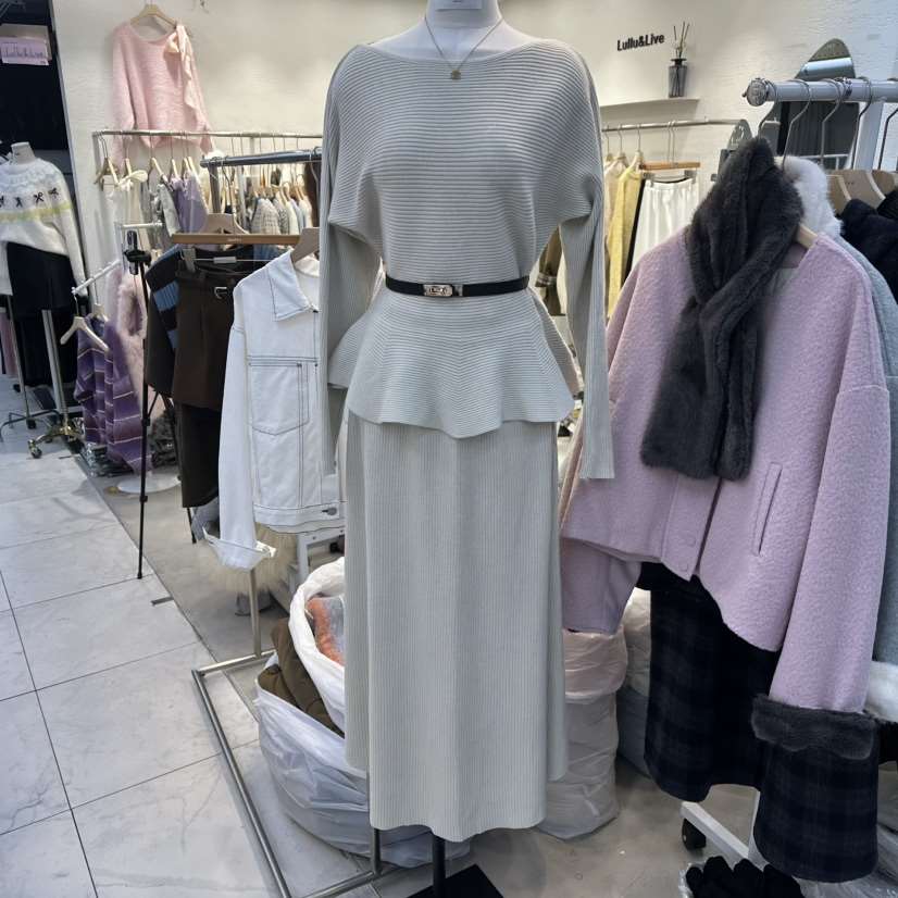 FLYFLY/LULULALLA/LIVE韓國代購㊣女裝新品時尚套裝含腰帶套裝FLYFLY/LULULALLA/LIVE套裝