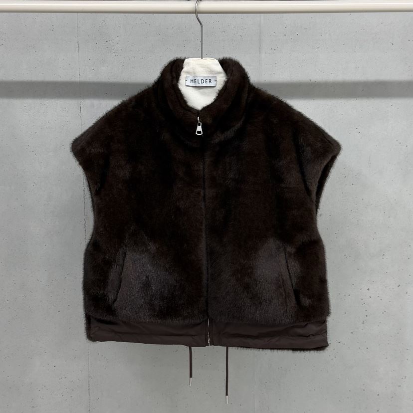 HELDER-P韓國代購㊣女裝新品真品休閑人氣馬甲里外穿雙面鵝絨HELDER馬甲
