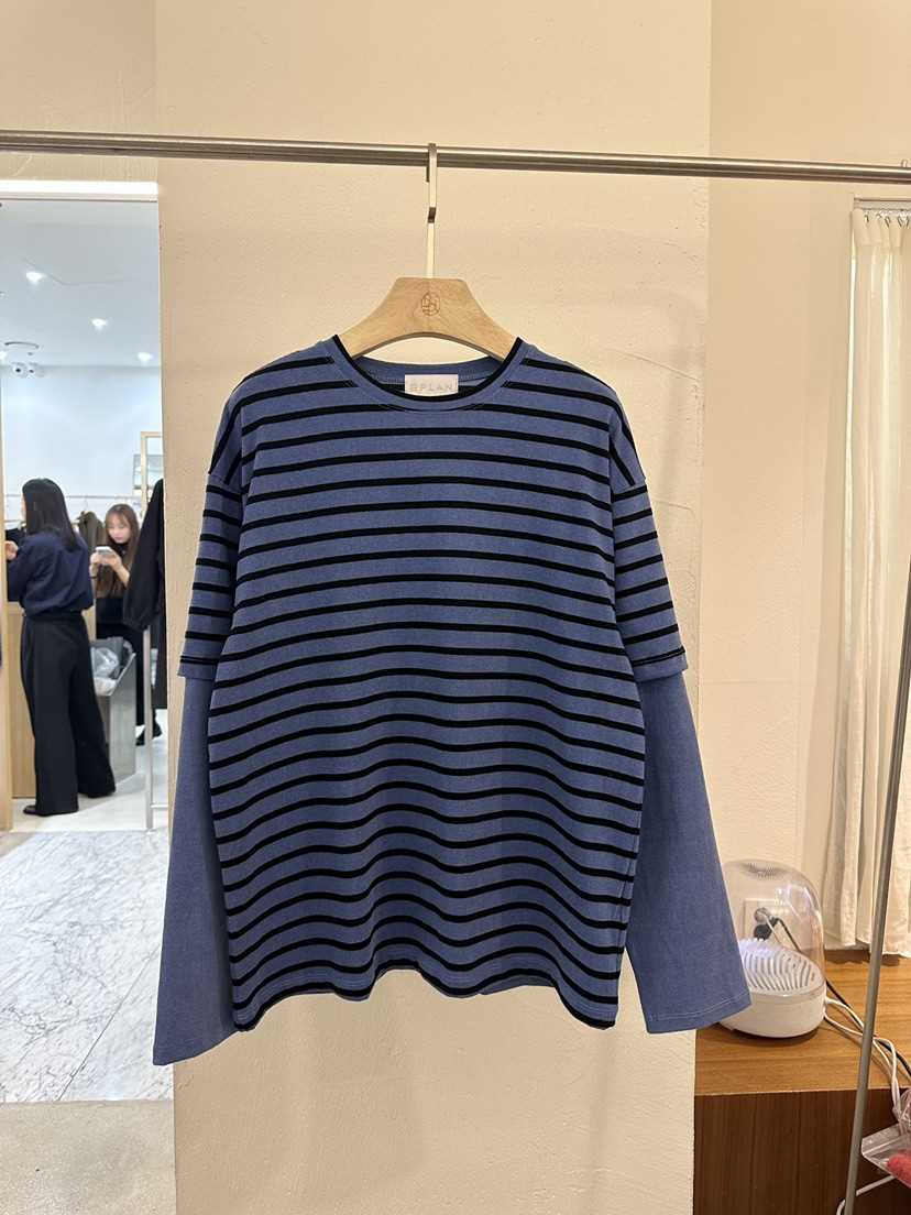 BPLAN東大門直郵㊣女裝新款熱賣休閑時尚長袖T恤假兩件春款BPLAN長袖T恤