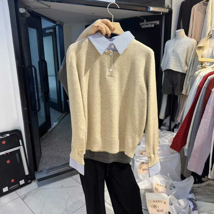 HARU-Q㊣東大門代購女裝新品真品休閑職業推薦人氣時尚針織衫HARU-Q針織衫