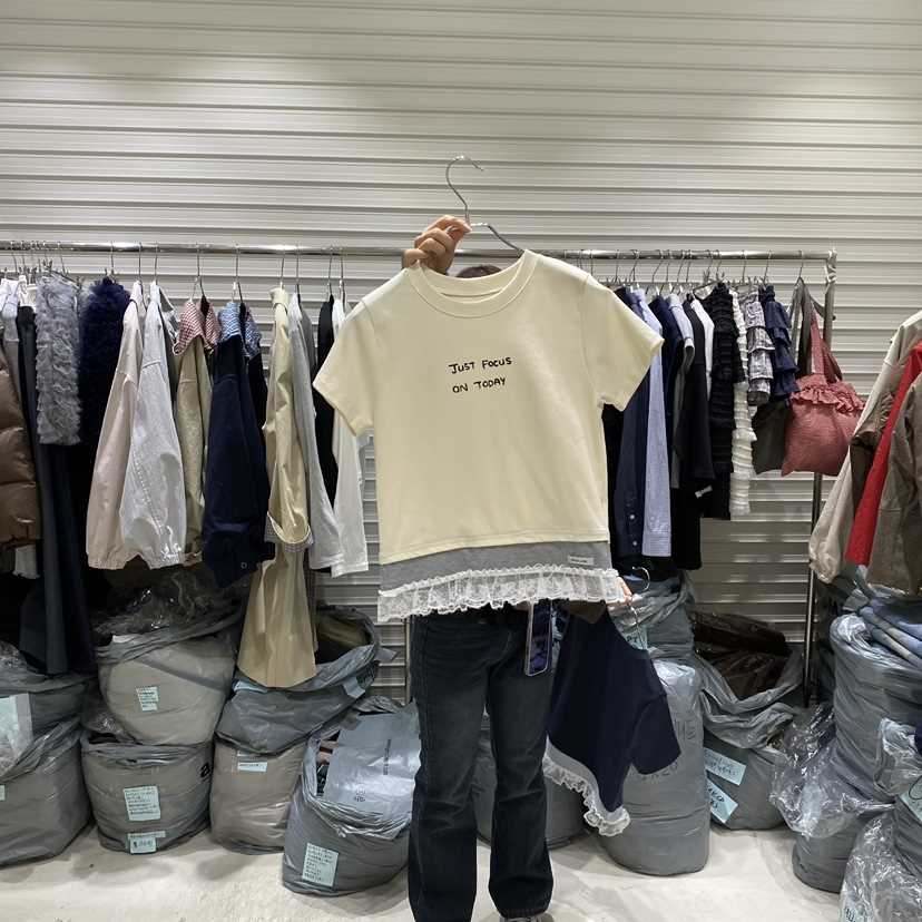 BRICKLANE㊣東大門代購女裝新品時尚職業推薦熱賣T恤春款蕾絲BRICKLANET恤