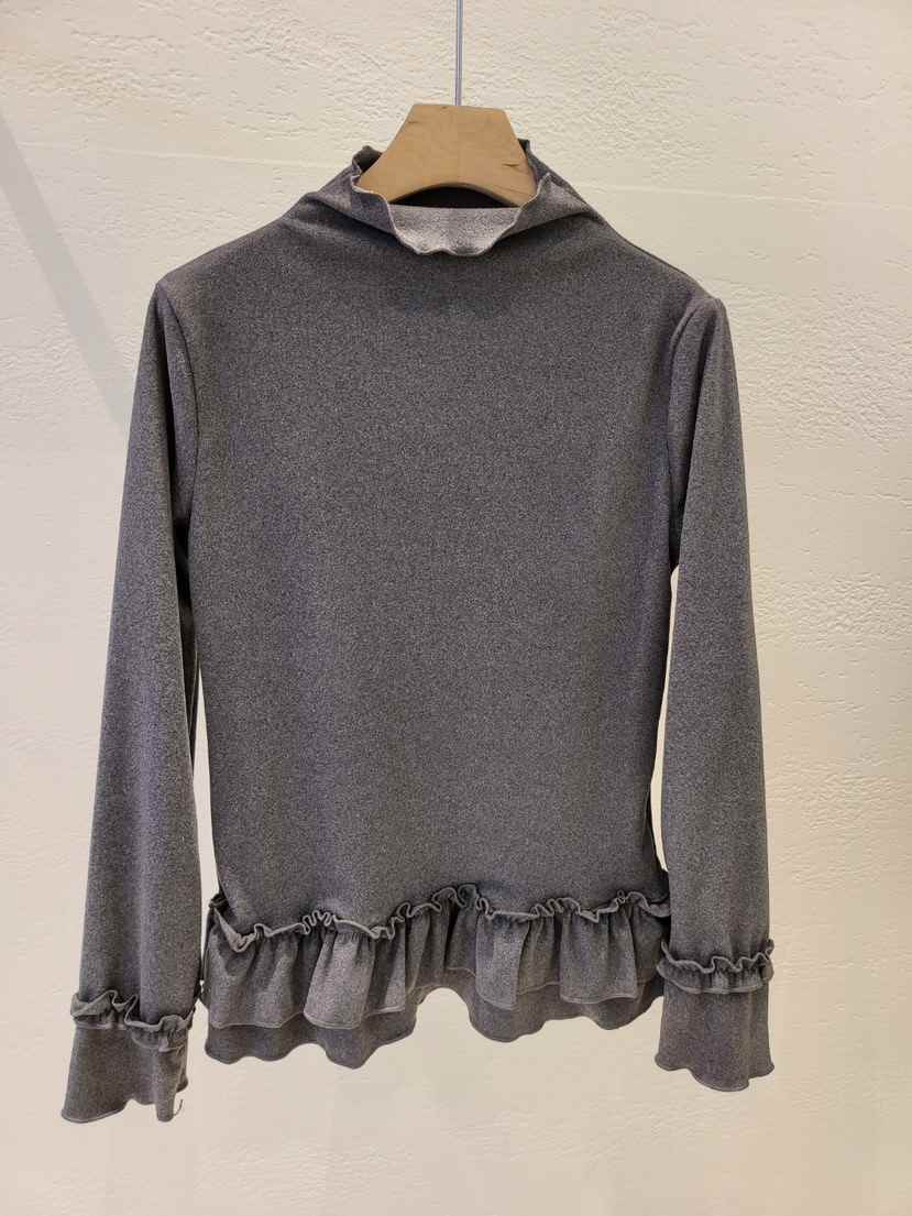 THE OTHER韓國直郵㊣女裝新品26春夏時尚人氣長袖T恤荷葉邊THE OTHER長袖T恤