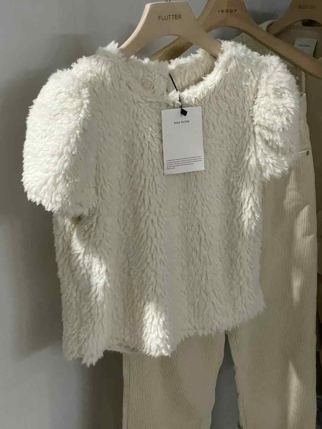 FLUTTER東大門直郵㊣女士新品26春夏職業時尚推薦針織衫貂皮FLUTTER/INOUF針織衫