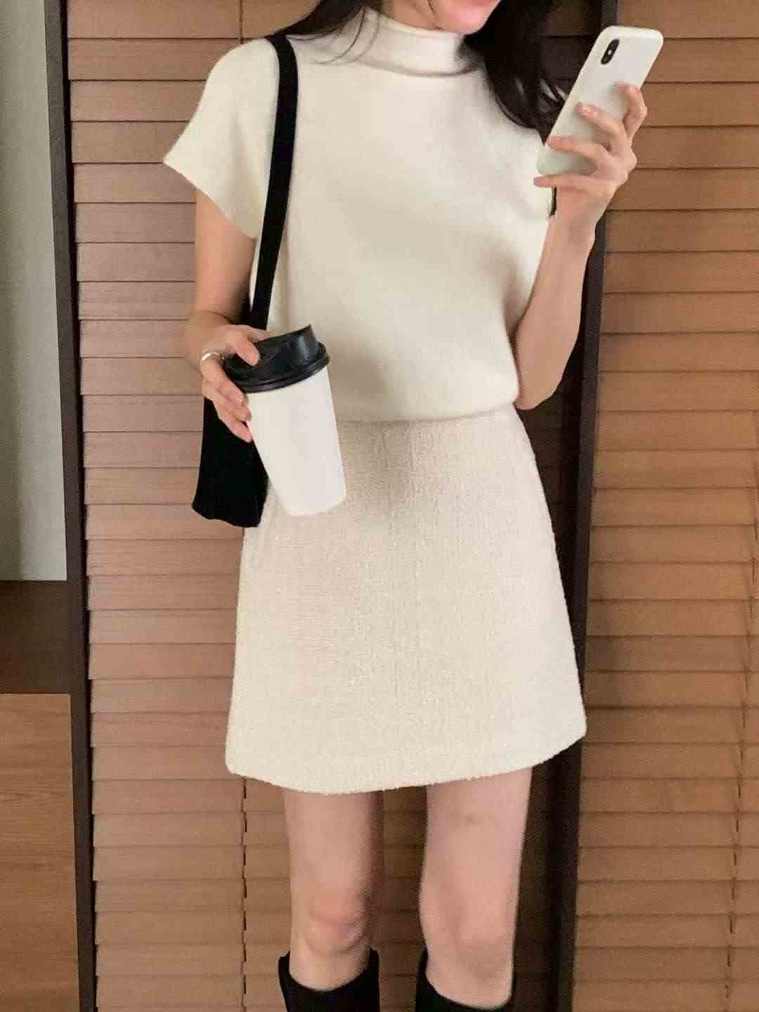 FLUTTER東大門直郵㊣女裝新品26春夏休閑時尚熱賣職業真品短裙FLUTTER/INOUF短裙