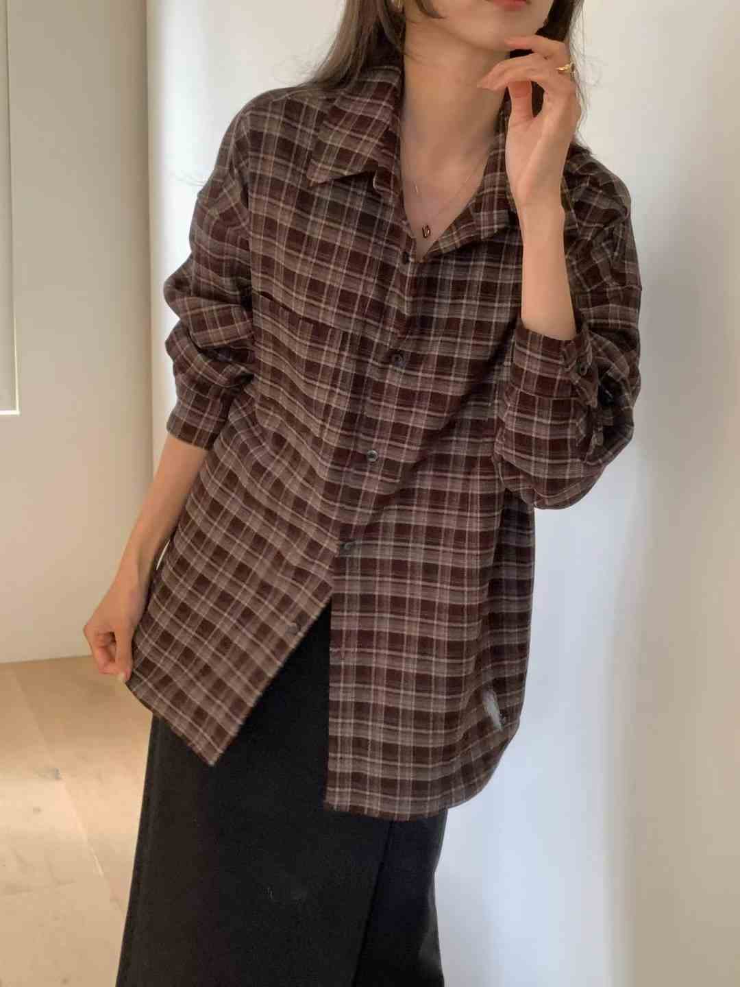 FLUTTER韓國直郵㊣女士新款25秋冬時尚職業休閑推薦襯衫蕾絲衫FLUTTER/INOUF襯衫/蕾絲衫