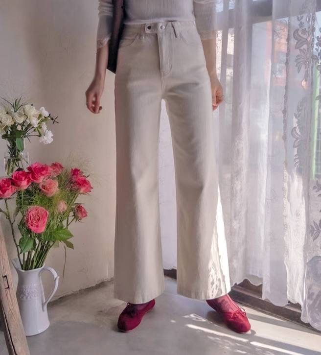 BEE韓國直郵㊣女士新品26春夏真品熱賣時尚人氣職業推薦牛仔褲BEE牛仔褲