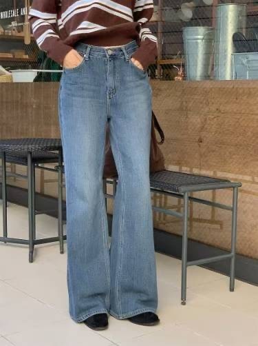 BEE韓國代購㊣女士新品推薦休閑時尚職業人氣26春夏真品牛仔褲BEE牛仔褲