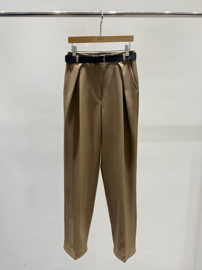 STAGE韓國直郵㊣女裝新款人氣推薦職業時尚真品休閑休閑褲腰帶STAGE休閑褲