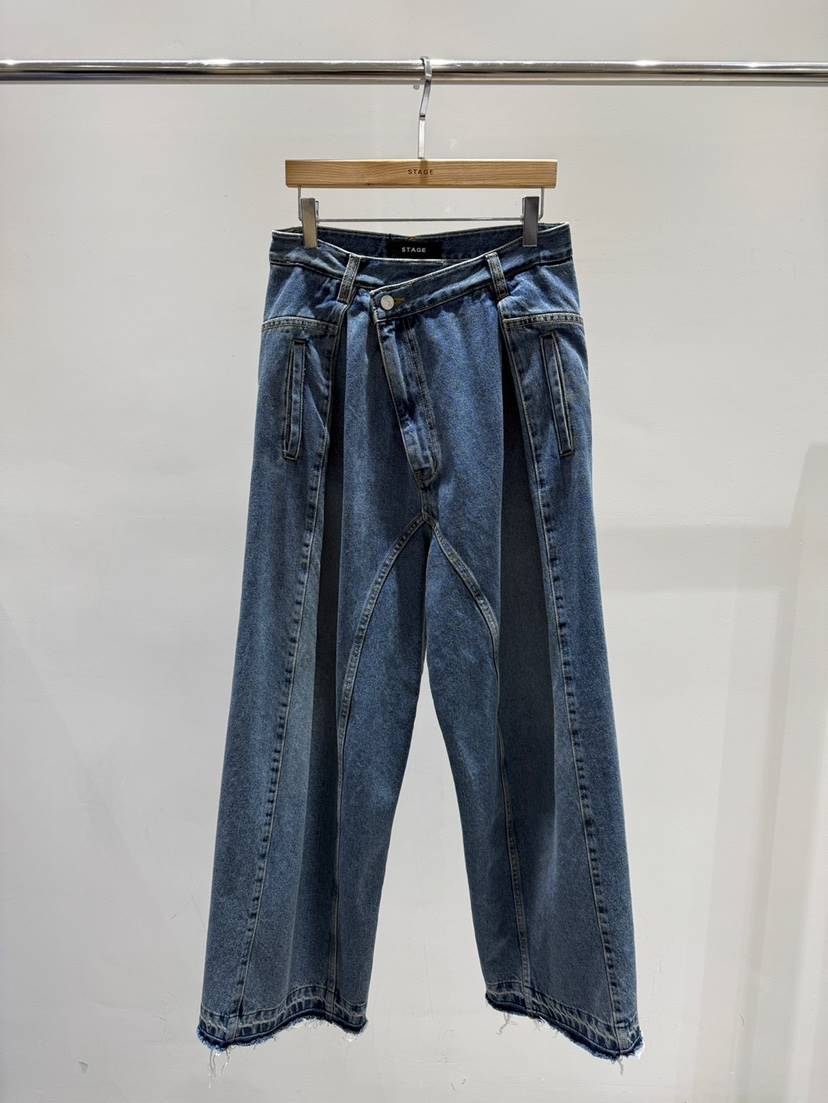 STAGE㊣東大門實拍女士新品熱賣時尚推薦26春夏真品休閑牛仔褲STAGE牛仔褲