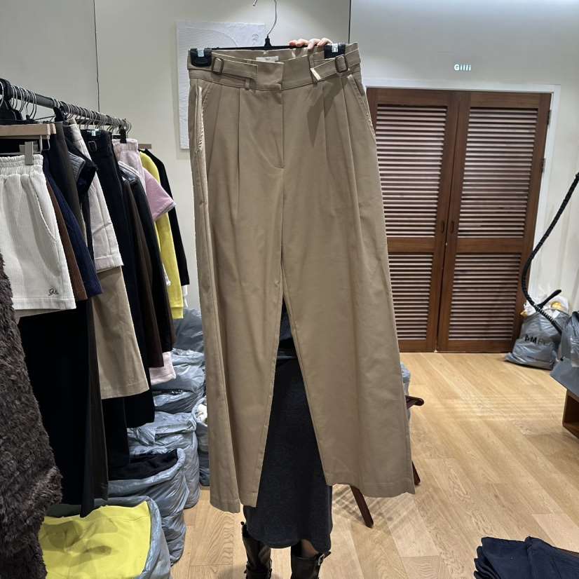 GILLI韓國直郵㊣女裝新品26春夏休閑熱賣真品職業人氣休閑褲GILLI休閑褲