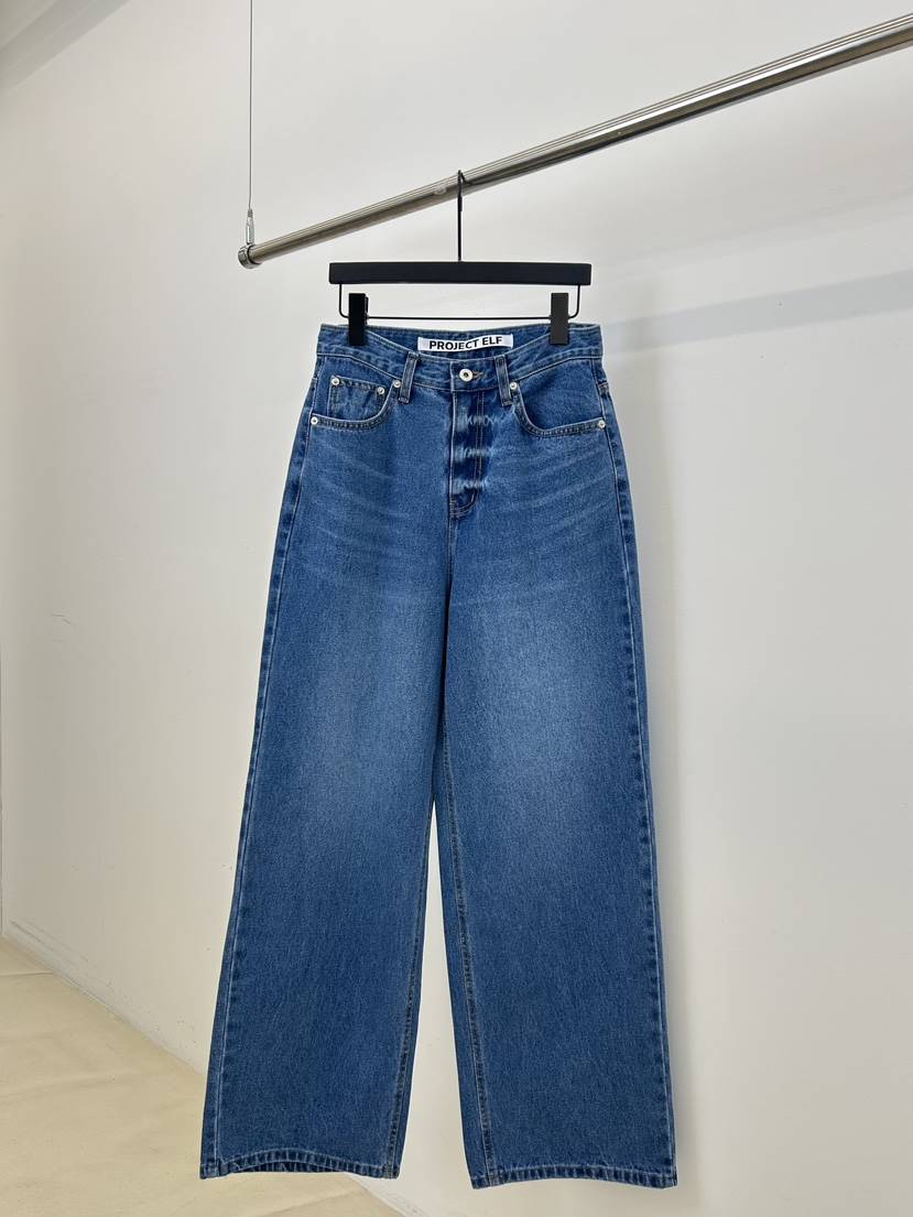 ELF-L東大門直郵㊣女裝新品職業熱賣26春夏時尚牛仔褲春款PROJECT ELF/ELF-L牛仔褲