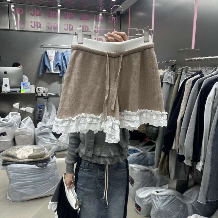 JUDYQUE㊣東大門代購女士新款職業人氣26春夏真品短褲春款蕾絲JUDYQUE短褲