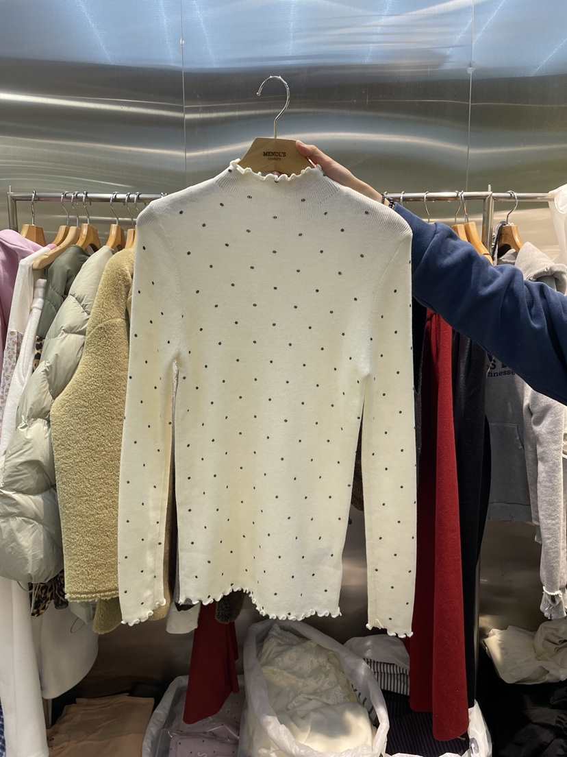 MENDL S㊣東大門實拍女裝新品人氣推薦時尚職業長袖T恤春款MENDL S長袖T恤