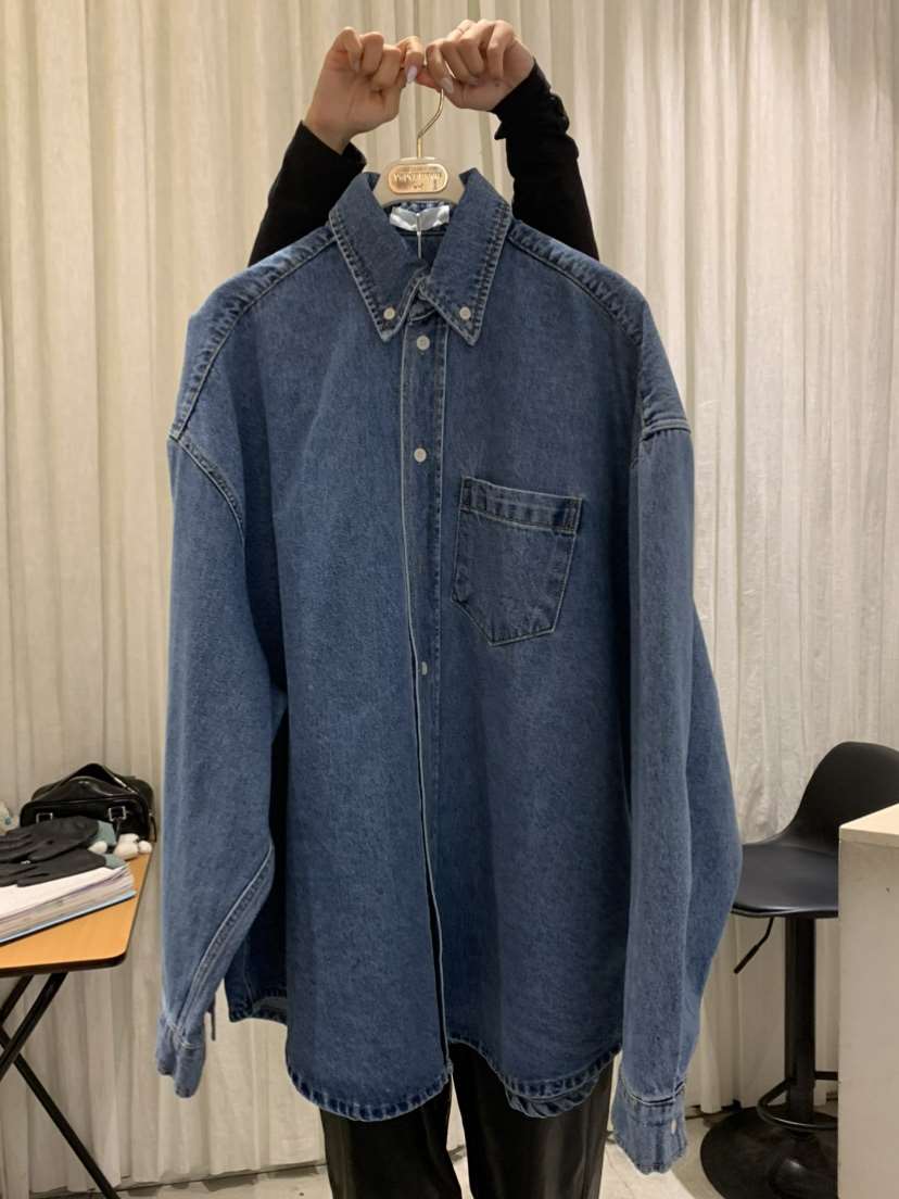 PAPERMOON韓國代購㊣女裝新款人氣職業襯衫蕾絲衫水洗春款超長paper moon襯衫/蕾絲衫