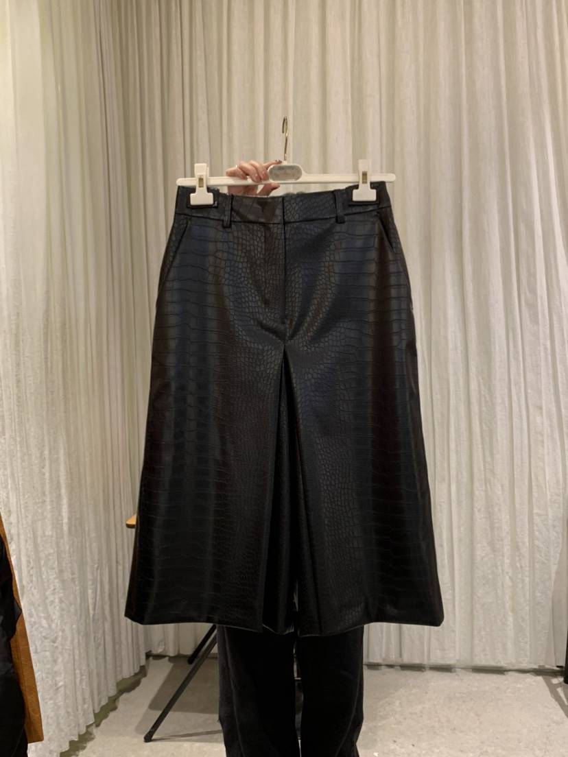 PAPERMOON㊣東大門實拍女士新款時尚人氣熱賣職業短褲皮革春款paper moon短褲