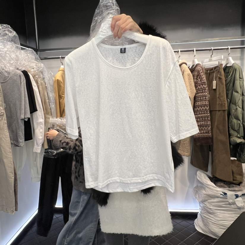 OUS/INCH-L㊣東大門實拍女士新款人氣推薦26春夏熱賣T恤春款OUS/INCHT恤