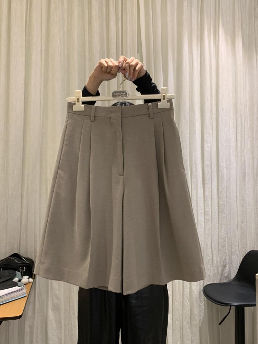 PAPERMOON韓國代購㊣女裝新品真品職業時尚短褲法蘭絨羊毛春款paper moon短褲