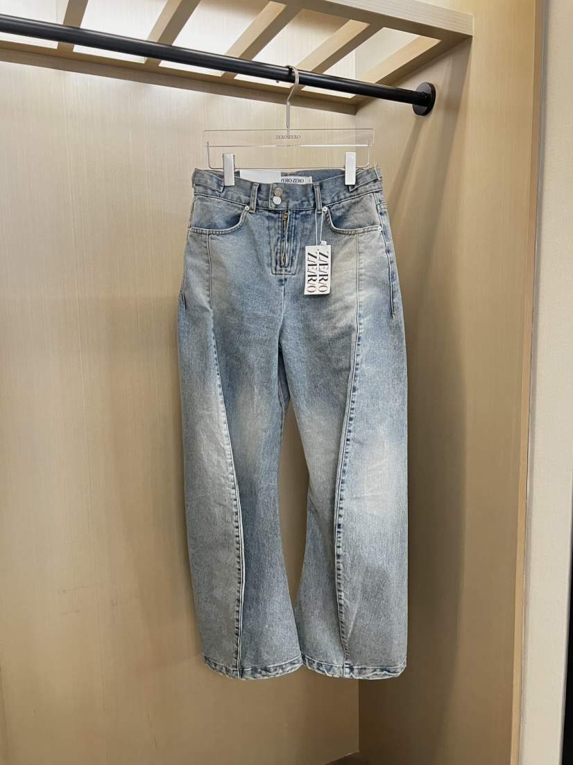 ZEROZERO韓國代購㊣女士新品推薦熱賣26春夏職業牛仔褲復古ZEROZERO牛仔褲