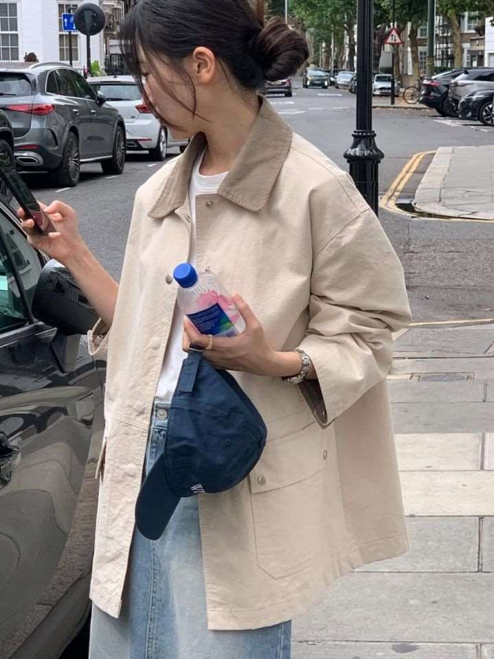 STAY HERE㊣東大門實拍女裝新款推薦時尚休閑職業夾克棉質STAY HERE夾克