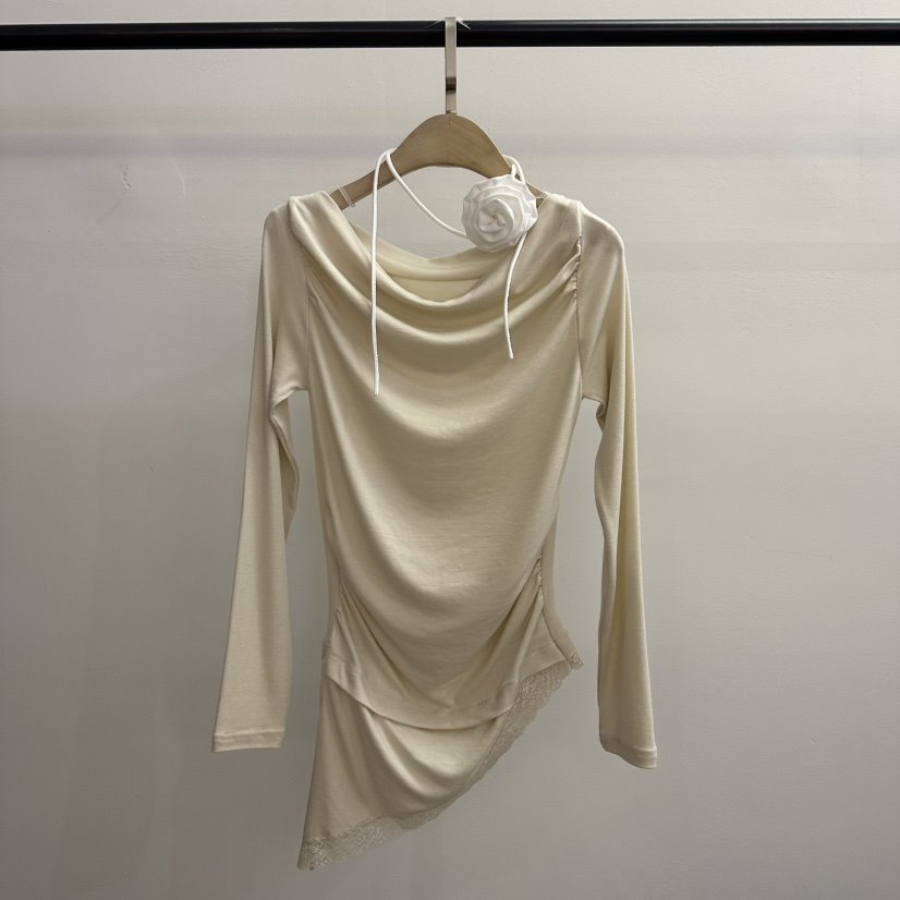 JENNY 1976㊣東大門代購女士新款人氣26春夏長袖T恤不含項鏈JENNY 1976長袖T恤