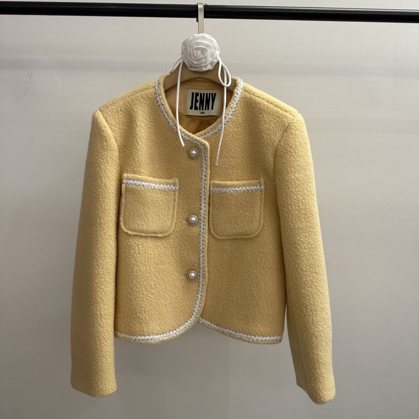 JENNY 1976韓國直郵㊣女裝新款人氣職業真品休閑夾克粗花呢JENNY 1976夾克