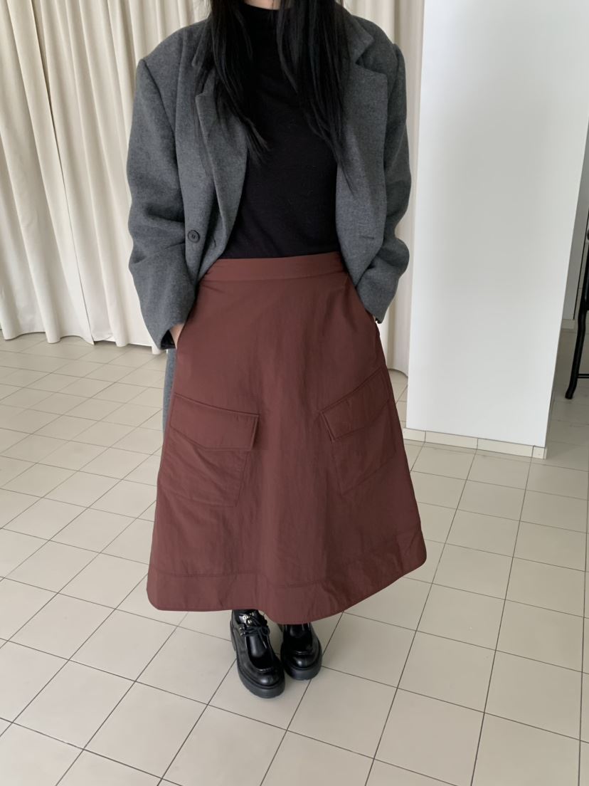 LOVE MY SANTA㊣東大門代購女裝新款人氣職業26春夏長裙口袋Santa/LOVE MY SANTA長裙