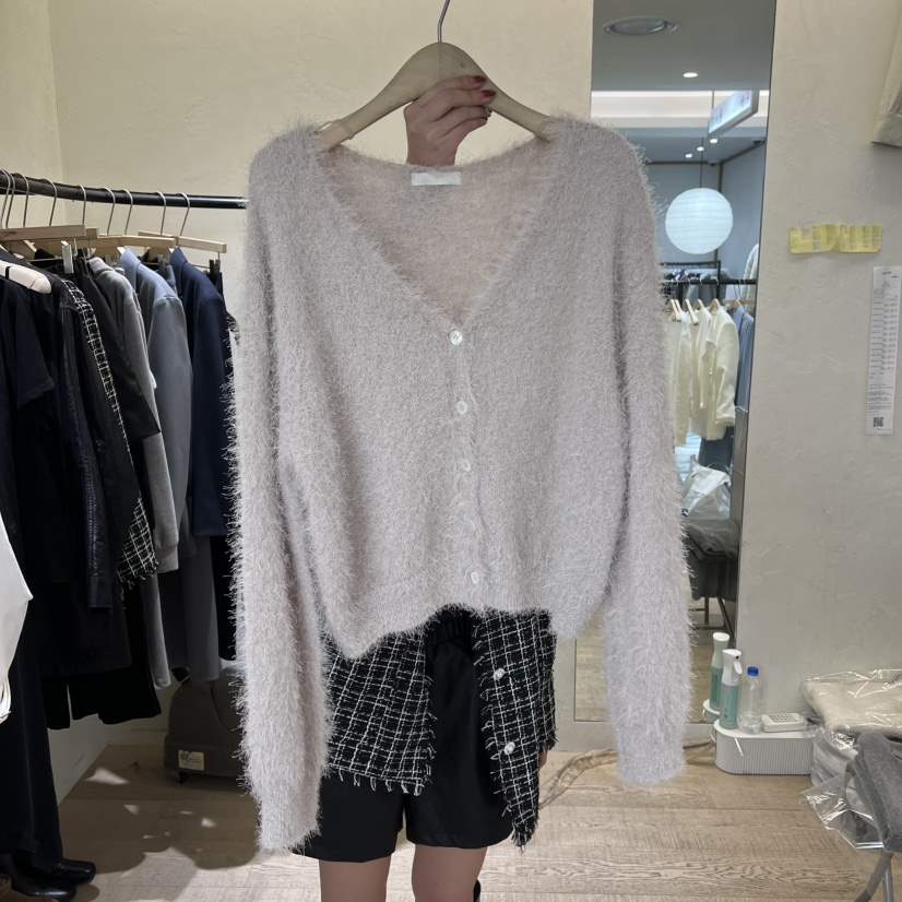 W AND J㊣東大門實拍女士新款休閑26春夏熱賣針織衫春款開衫W AND J針織衫