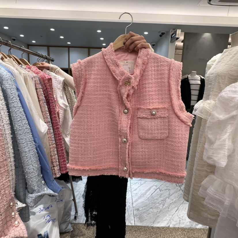 A東大門直郵㊣女士新款時尚推薦人氣休閑26春夏馬甲紐扣背心A STORE馬甲