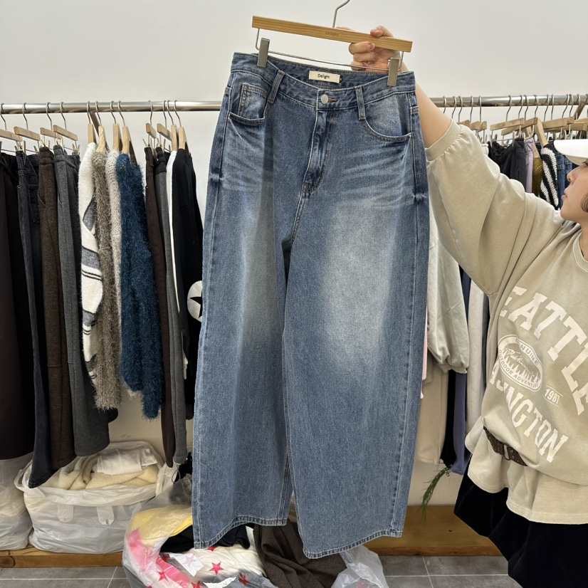 DELIGHT-L韓國直郵㊣女士新品時尚26春夏職業休閑牛仔褲春款DELIGHT-L牛仔褲