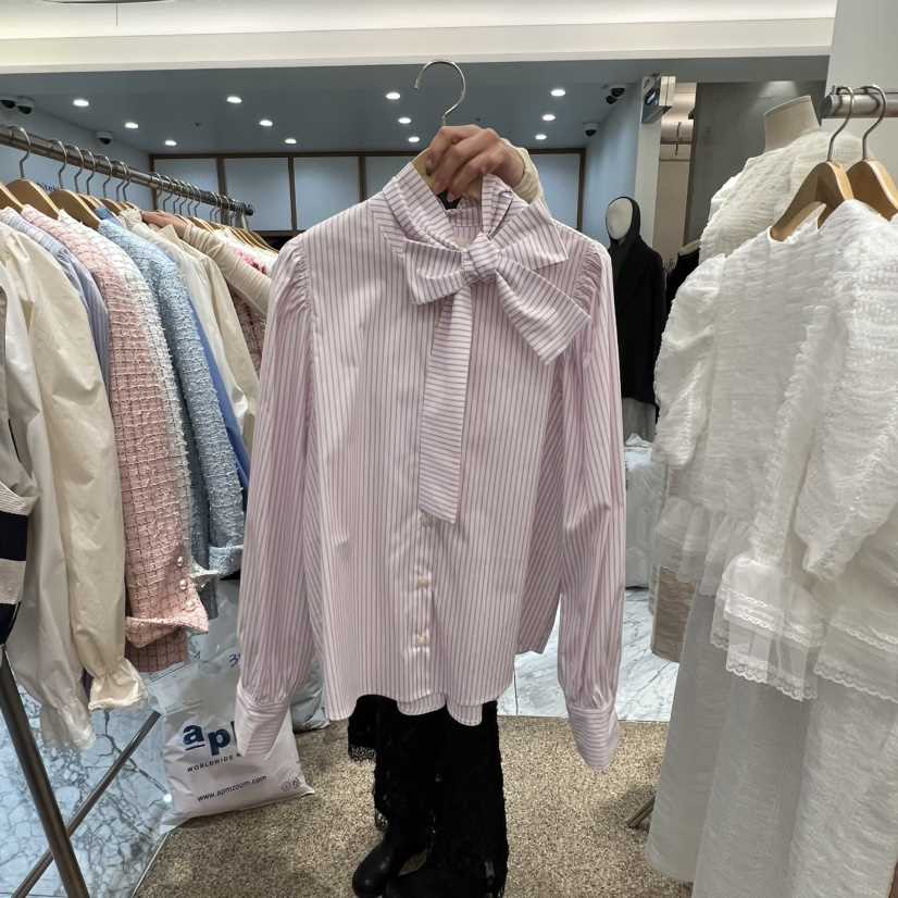 A㊣東大門實拍女士新款真品熱賣26春夏推薦時尚職業襯衫蕾絲衫A STORE襯衫/蕾絲衫