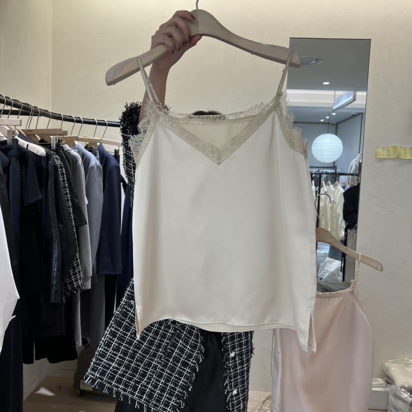 W AND J韓國直郵㊣女裝新款真品休閑時尚推薦吊帶背心春款W AND J吊帶/背心