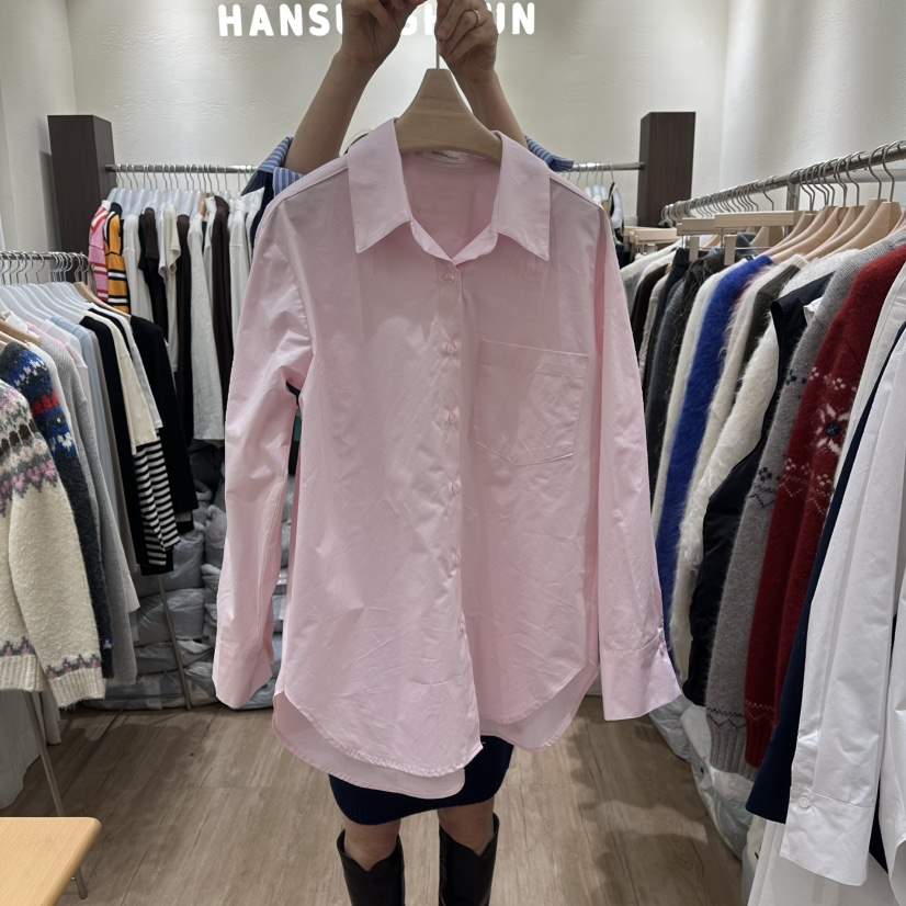 HANSUNGHYUN㊣東大門代購女裝新品職業時尚襯衫蕾絲衫春款蕾絲HANSUNGHYUN襯衫/蕾絲衫