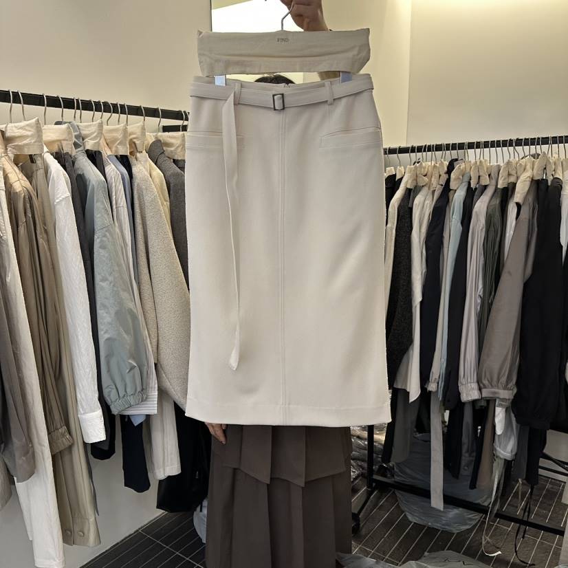 FIND-P東大門直郵㊣女士新品推薦休閑時尚真品長裙含腰帶春款FIND-P長裙