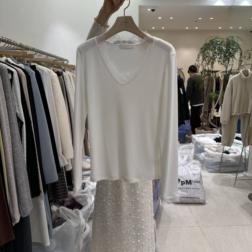 GRACIA東大門直郵㊣女士新品26春夏休閑時尚長袖T恤系帶春款GRACIA長袖T恤