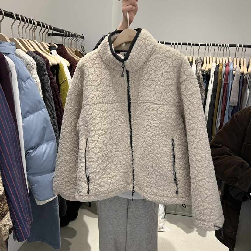 PLATE韓國直郵㊣女士新品休閑職業真品推薦時尚人氣夾克抓絨PLATE夾克